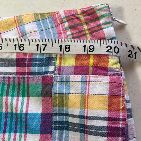 Talbots Madras Patchwork Mini Skirt - Picture 6 of 8